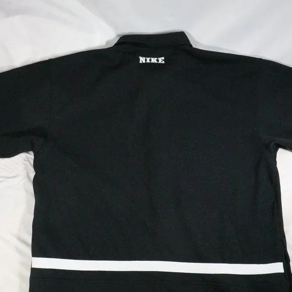 NIKE Vintage 90s Oversize Black/White Snap Button Jersey Shirt XL - Picture 7 of 9